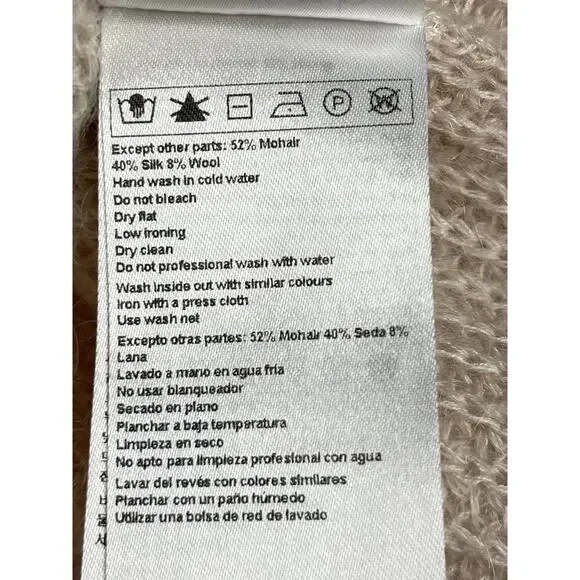 Ba&sh NWT women’s DANY Mohair sweater size 3/L/8 Beige Neutral - Picture 10 of 12